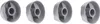 Knebel Drehknopf Set 41mmØ silber mit Adaptern Universal Produktbild-Vorschau 5