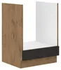 Vigo Herdunterschrank 60 cm Eiche Lancelot Matera Grau Produktbild-Vorschau 1