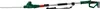 A long, green and silver telescopic hedge trimmer is shown against a white background. Produktbild-Vorschau