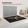 KitchenYeah© Herdabdeckplatte Kuh - Watussi - Schwarz , Produktbild-Vorschau 3