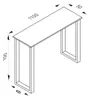 VCM Bartisch 110x50 cm, Tresen, Stehtisch, hoher Tisch, Produktbild-Vorschau 5
