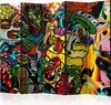 Akusticher Raumteiler Graffiti Foto Paravent 225x172 cm Produktbild-Vorschau 1
