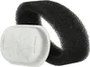 A white filter element and a black foam pre-filter are shown against a white background. Produktbild-Vorschau