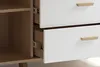 byLIVING Highboard BASTIAN / Eiche bianco, weiß / Griffe Produktbild-Vorschau 6