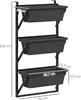 Outsunny 3er Set Blumentopf Pflanzkübel mit Löcher, 56x42 Produktbild-Vorschau 3
