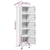 vidaXL Armoire à casiers gris clair 38x40x180 cm Acier Voir les images du produit 10