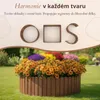 Floranica dřevěný obrubník záhonu 30 x 100 cm hnědý okraj Náhled obrázku produktu 4