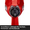 Close-up of the nozzle of a red spray gun with black and gray components. Produktbild-Vorschau
