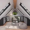 Mobile sottotetto Vicco Rion Antracite 80 x 81.6 cm con 4 Anteprima dell’immagine prodotto 6