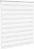 Doppelrollo Weiß 130x100 cm Stoffbreite 125,9 cm Polyester Produktbild-Vorschau 3