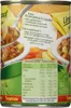 A close-up view of a food can label, showing nutritional information and preparation instructions. Podgląd zdjęcia produktu