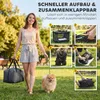 PawHut Hundebox faltbar Hundetransportbox mit Kissen aus Produktbild-Vorschau 4