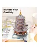 Puzzle 3D Piececool, Pagoda Leifeng, Metallo, 796 pezzi Anteprima dell’immagine prodotto 12