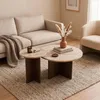 CALICOSY - Set aus 2 Couchtischen mit runder Tischplatte Produktbild-Vorschau 2