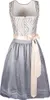 Dirndl Cia 70cm Länge hellgrau 34 Produktbild-Vorschau 1
