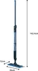 A product shot of an electric mop with dimensions indicated. Náhled obrázku produktu