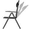 Chaise de camping CampFeuer, noire, réglable en 7 Voir les images du produit 4
