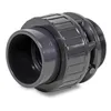 A close-up studio shot of a gray PVC pipe fitting against a white background. Produktbild-Vorschau