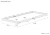 Studentenbett Bodenbett Futon extra niedriges Bett für Produktbild-Vorschau 3