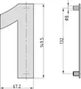 BASI - Hausnummer - HN 160 - 1 - Stahl Anthrazit - Produktbild-Vorschau 3