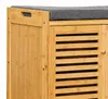 Relaxdays schoenenbank met beklede zitvlak, bamboe, 3 Productafbeelding-voorbeeld 7