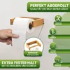 Toilettenpapierhalter Bambus Klopapierhalter Holz - Design Produktbild-Vorschau 5
