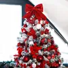 10 pezzi decorazione natalizia fiocchi rossi per l'albero Anteprima dell’immagine prodotto 8