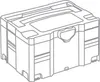 A line drawing of a storage container. Produktbild-Vorschau
