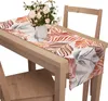 Tischläufer mit Muster 40 x 140 cm Große Blätter Orange Produktbild-Vorschau 3