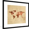 MuchoWow® MuchoWow® Gerahmtes Poster Weltkarte - Liebe - Produktbild-Vorschau 1