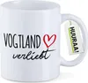 Huuraa Kaffeetasse Vogtland verliebt 330ml Weiß Keramik Produktbild-Vorschau 1