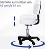 HOMCOM Rollhocker Höhenverstellbarer Arbeitshocker mit Produktbild-Vorschau 7