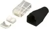 Logilink Steckverbinder CAT6 RJ45 100er Set, geschirmt, sw. Anteprima dell’immagine prodotto 4