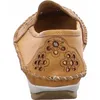 Gemini Damen Slipper Ballerina Leder Cutouts Blumenmuster Produktbild-Vorschau 8