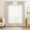 Gardine Vorhang Kräuselband Leinen 140x250 cm Hell Beige Produktbild-Vorschau 3