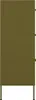 vidaXL Armoire à tiroirs vert olive 80x35x101,5 cm Acier Voir les images du produit 4