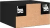 vidaXL Naścienna szafka nocna czarna 35x35x20 cm Podgląd zdjęcia produktu 9