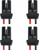 4x T10 W5W Kunststoff Fassung Schwarz 12,5 mm + Kabel Produktbild-Vorschau 1