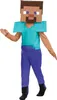 Minecraft - Steve Kostüm für Kinder Kindergröße: 128-134 Produktbild-Vorschau 1