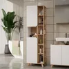 Armoire de salle de bain Vicco Karen Sonoma/blanc 50x175cm Voir les images du produit 3