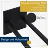 Stylový věšák na ručníky bez vrtání černý matný 40cm - Náhled obrázku produktu 7