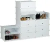 Relaxdays Schuhschrank Kunststoff, Schuhregal geschlossen, Produktbild-Vorschau 3