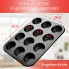 AVANA Muffinová forma z uhlíkové oceli na 12 muffinů Náhled obrázku produktu 3