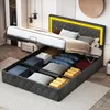 INONEFT Posteľ s pružinovým matracom 160x200 cm, s roštom a Náhľad obrázku produktu 2