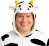 Onesie Kigurumi Pyjamas Kuh Verkleidung Kostüm S: 145 - Produktbild-Vorschau 5