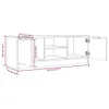 The Living Store TV-Schrank Grau Sonoma 102x35x36,5 cm Produktbild-Vorschau 8