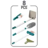 A set of cleaning tools displayed on a white background. Produktbild-Vorschau