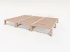 Gigapur G56 Massivholz-Bett 270x200 cm – Kiefer Natur Produktbild-Vorschau 2