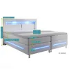 Juskys Boxspringbett Norfolk 180 x 200 cm – LED Produktbild-Vorschau 10