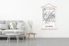 MuchoWow® Textilposter Hattingen - Karte - Stadtplan Produktbild-Vorschau 3